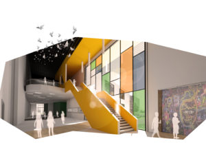 rendering of school interior