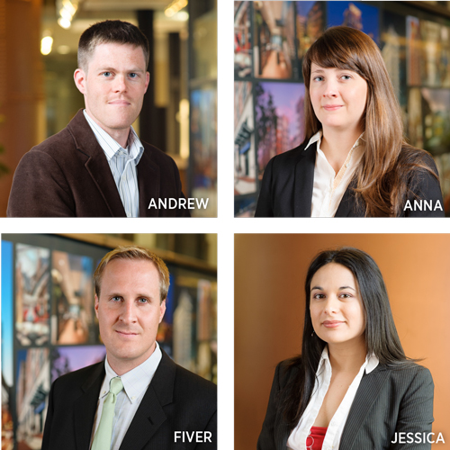 headshots of promoted associates